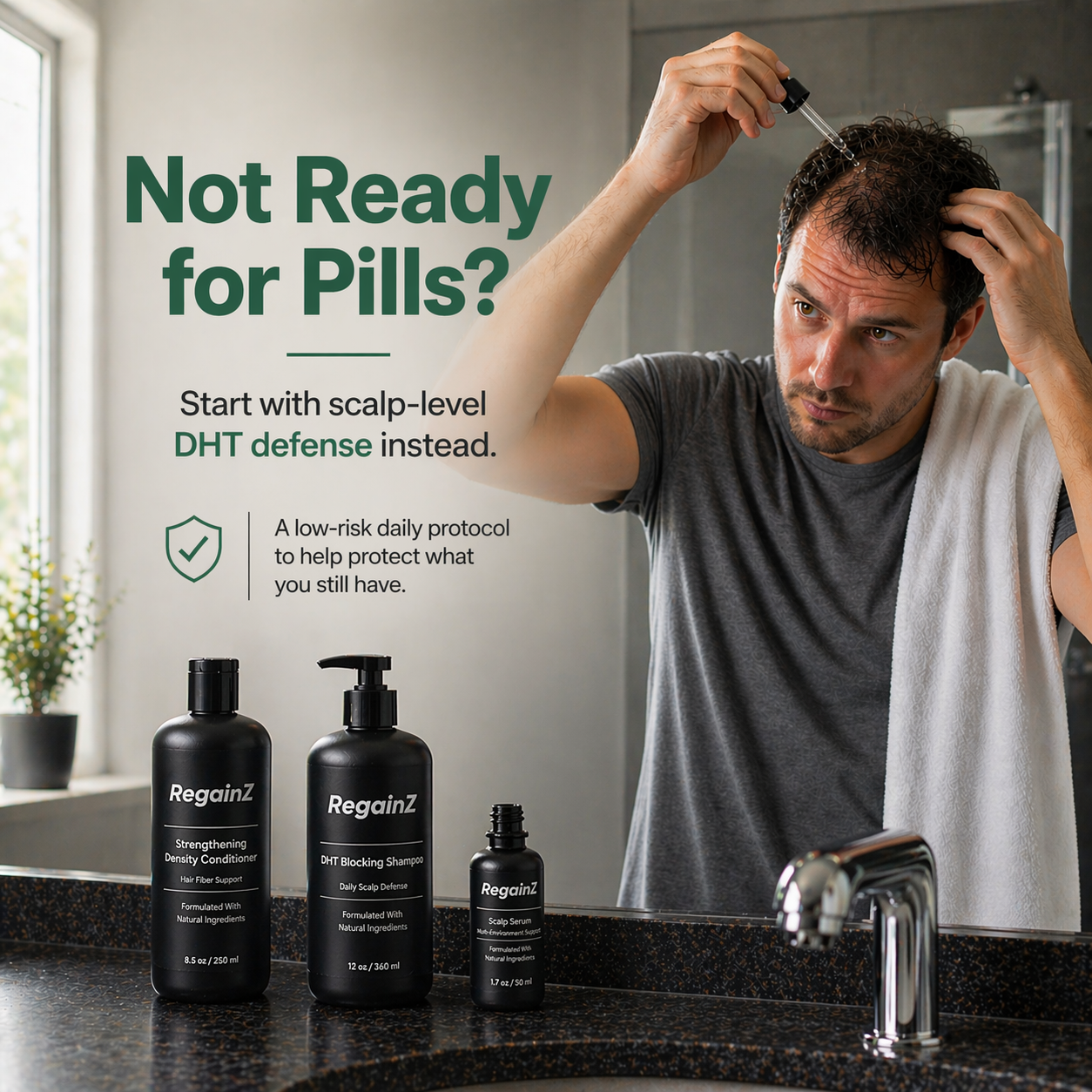 RegainZ™ 3-Step Protocol — The Complete Hair Regrowth Bundle