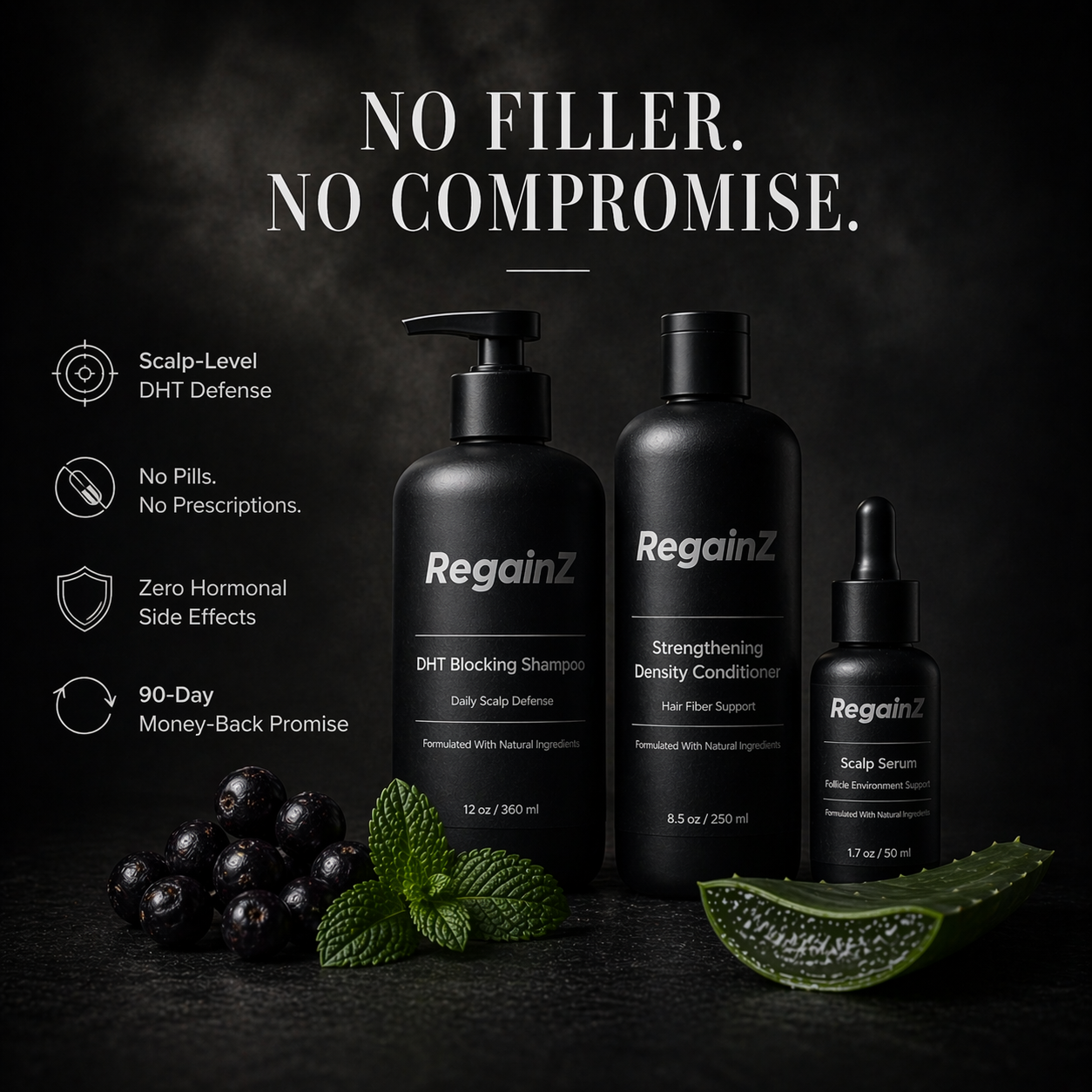 RegainZ™ 3-Step Protocol — The Complete Hair Regrowth Bundle